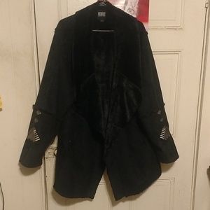 Faux suede/fur lined below the waist coat